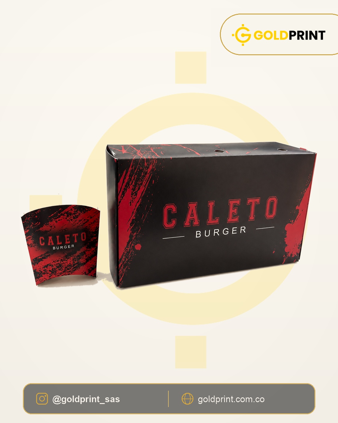 Cajas impresas para producto alimenticio